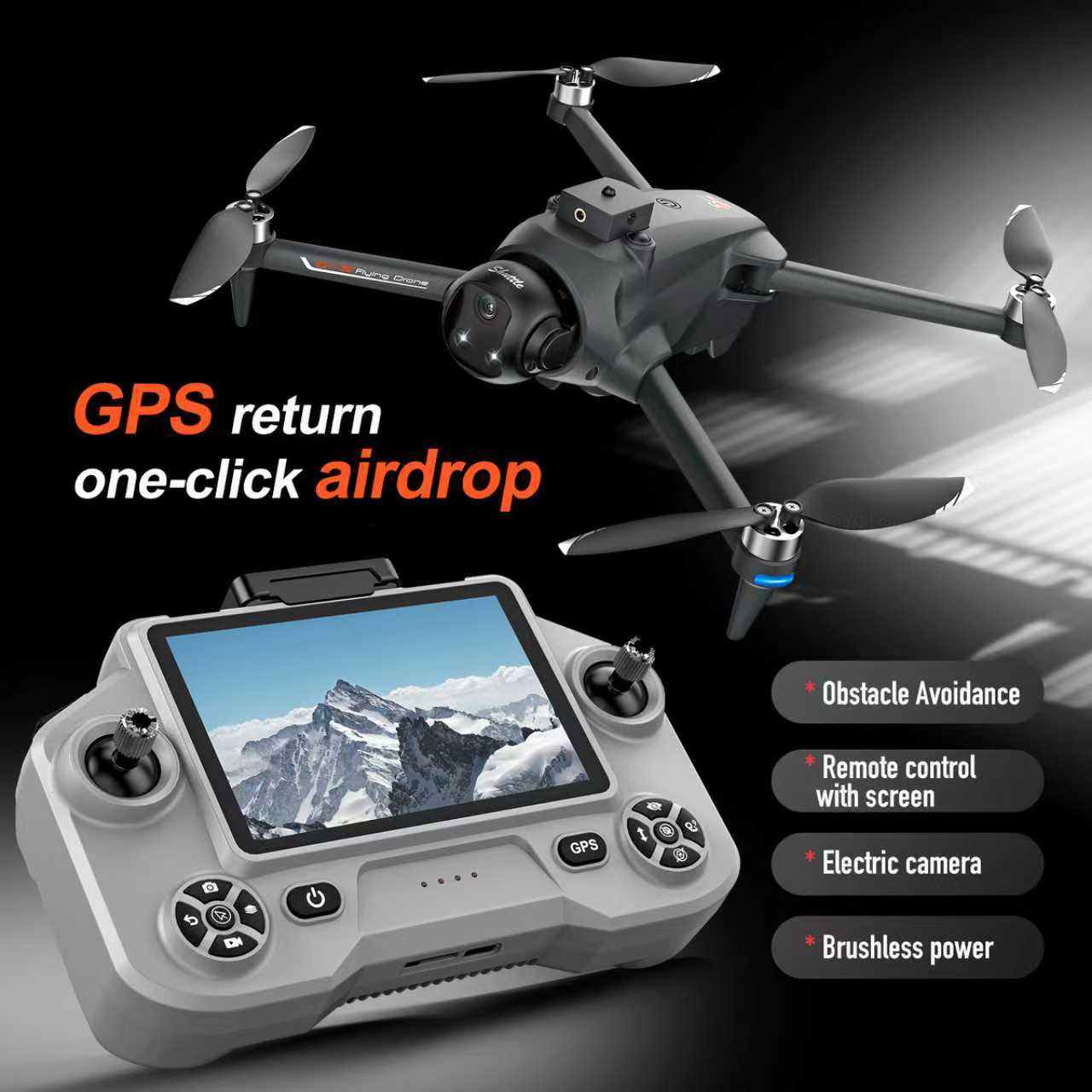 Drone Gimbal 2 Axis - Dron Cuatricóptero FPV GPS YL059 con