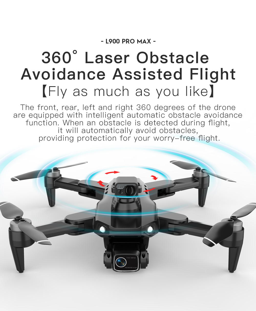 LYZRC L900 PRO MAX láser evita - Drone Gimbal 2 Axis reseña y precio