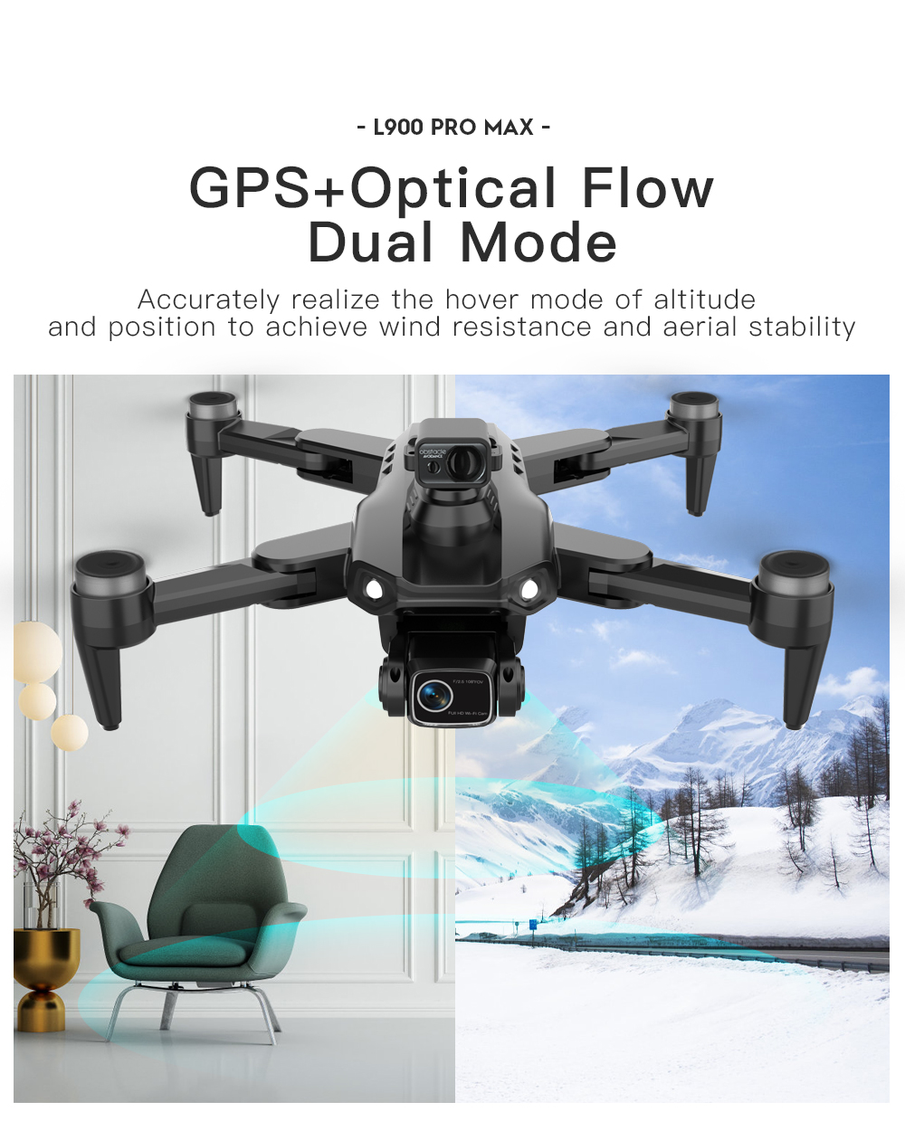 LYZRC L900 PRO MAX láser evita - Drone Gimbal 2 Axis reseña y precio